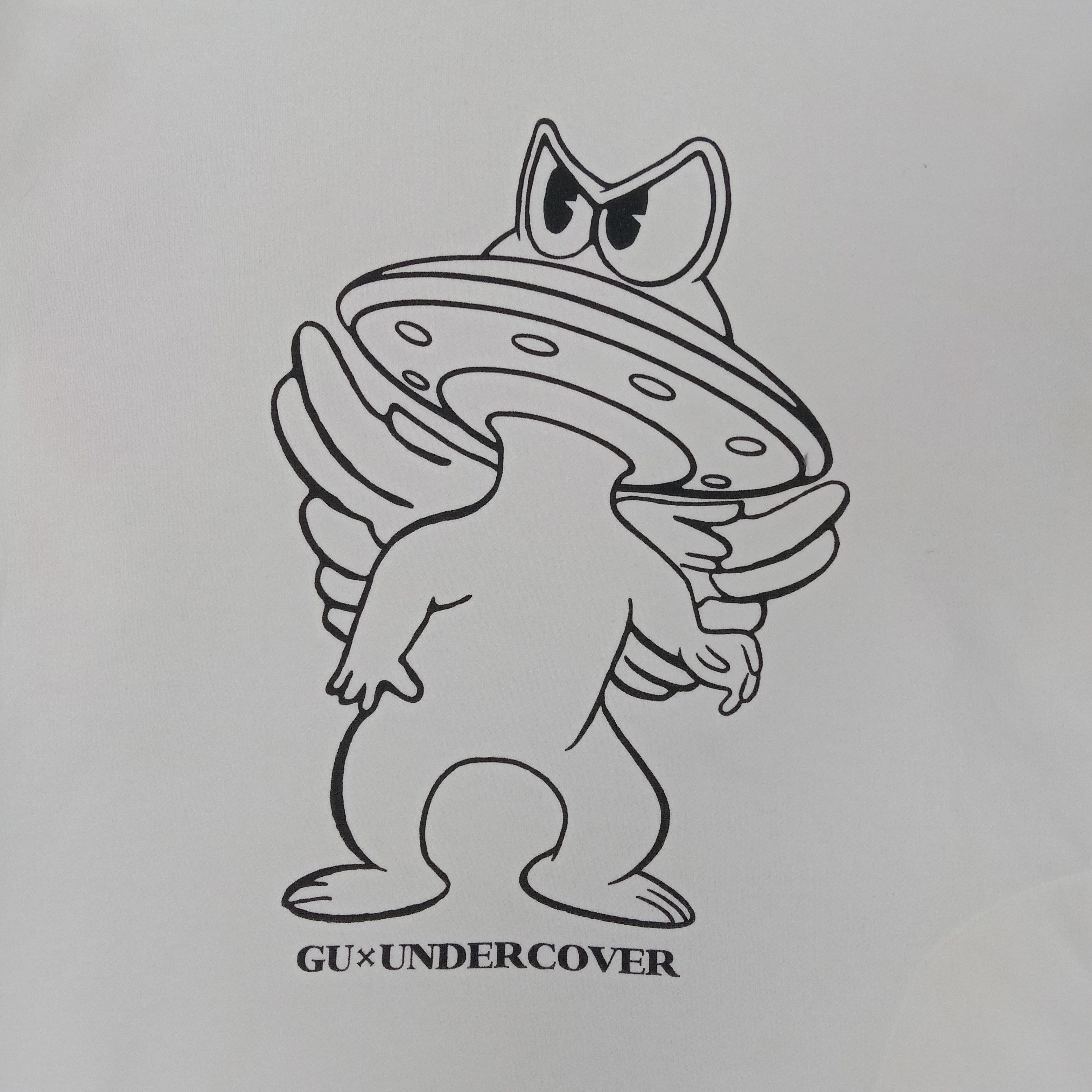 GU × Undercover × Vintage Gu x Undercover Japanese Brand Custom Logo Hoodies C218N9 Size US L / EU 52-54 / 3 - 2 Thumbnail
