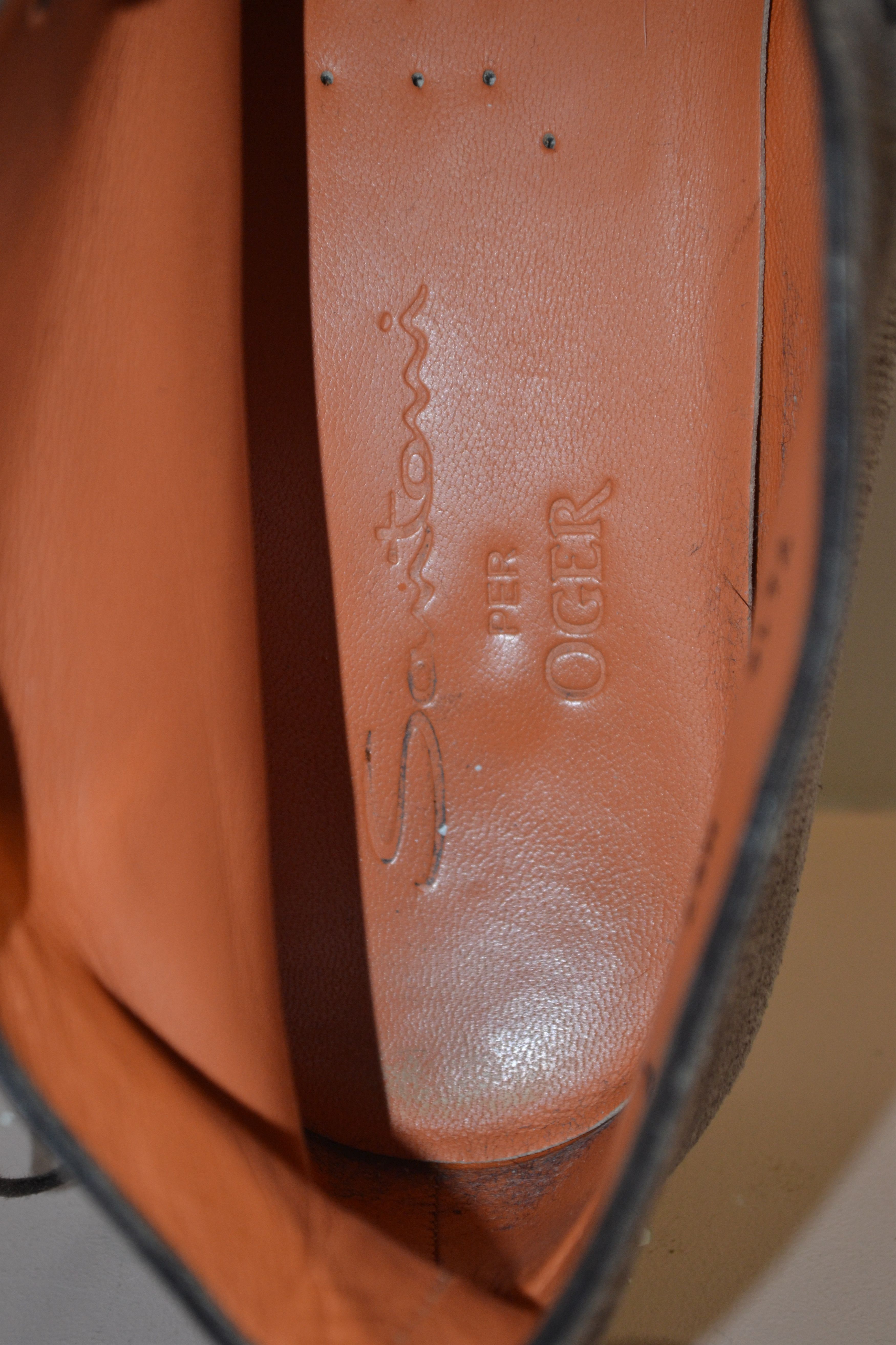 Santoni Santoni for oger Grey Chukka-Style Leather Shoes Size US 11 / EU 44 - 6 Thumbnail