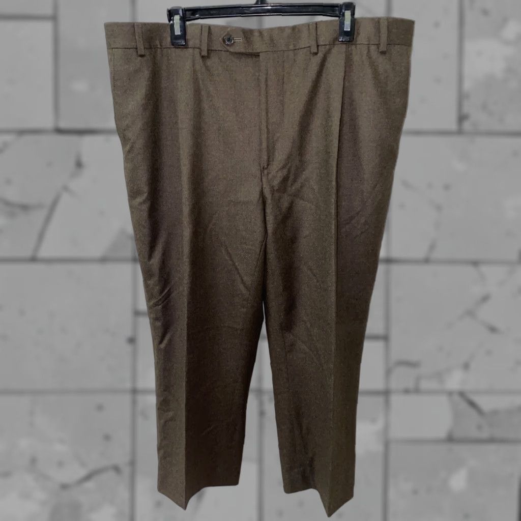 Vintage Samuelsohn Mens Brown Pleated Dress Pants Pants 40 24 Wool Front  Flat Front Casual Regular Mens Brown 40 24 | Grailed