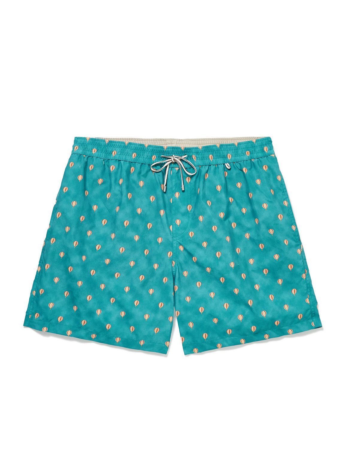 Loro Piana o1srvl11e1024 Bay Swim Short in Mint Blue Size US 32 / EU 48 - 1 Thumbnail