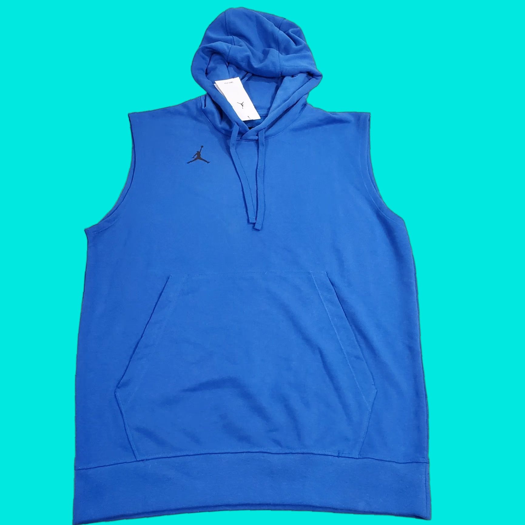 Jordan Brand Nike Air Jordan Sleeveless Hoodie Mens Small Blue Training Sweatshirt DQ7946 449 Size US S / EU 44-46 / 1 - 1 Thumbnail