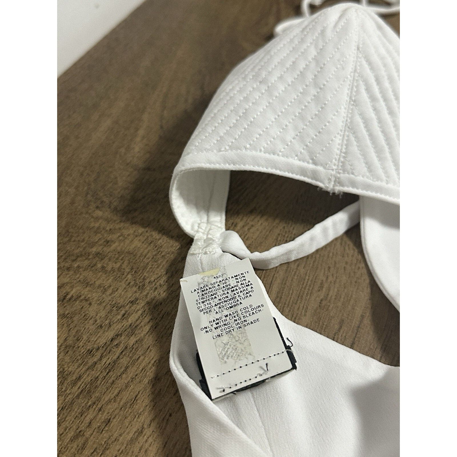Jean Paul Gaultier Jean Paul Gaultier White bodySuit With Curly Cutouts Women’s Size ONE SIZE - 9 Thumbnail