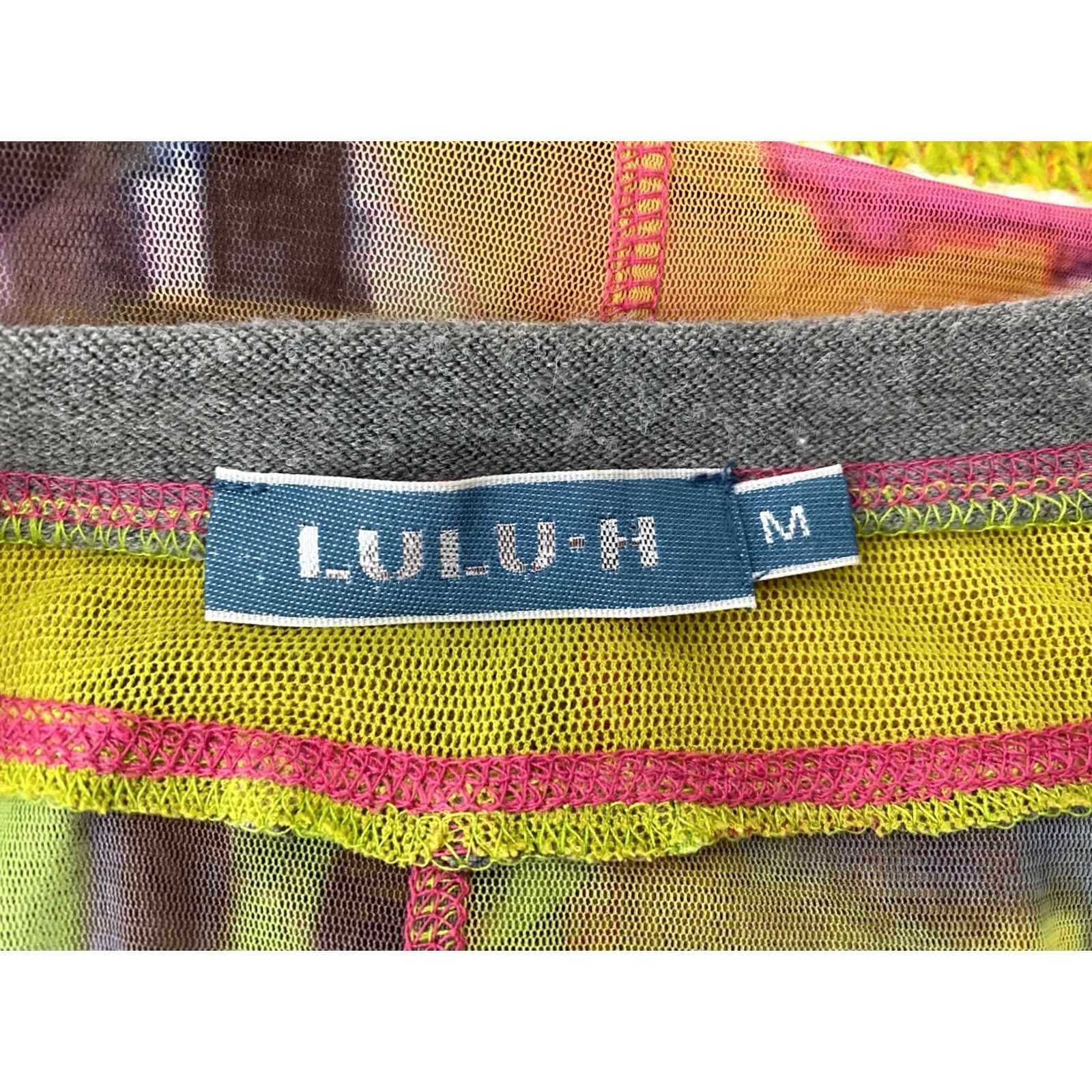 Vintage Lulu H Cardigan Jumper Womens M Multicoloured Full Zip Knit Shirt? Size M / US 6-8 / IT 42-44 - 4 Thumbnail