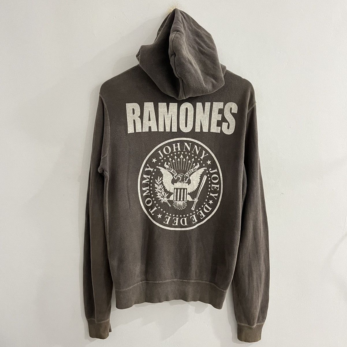 Vintage Rare Hysteric Glamour X Ramones Zip Hoodie Sunfaded