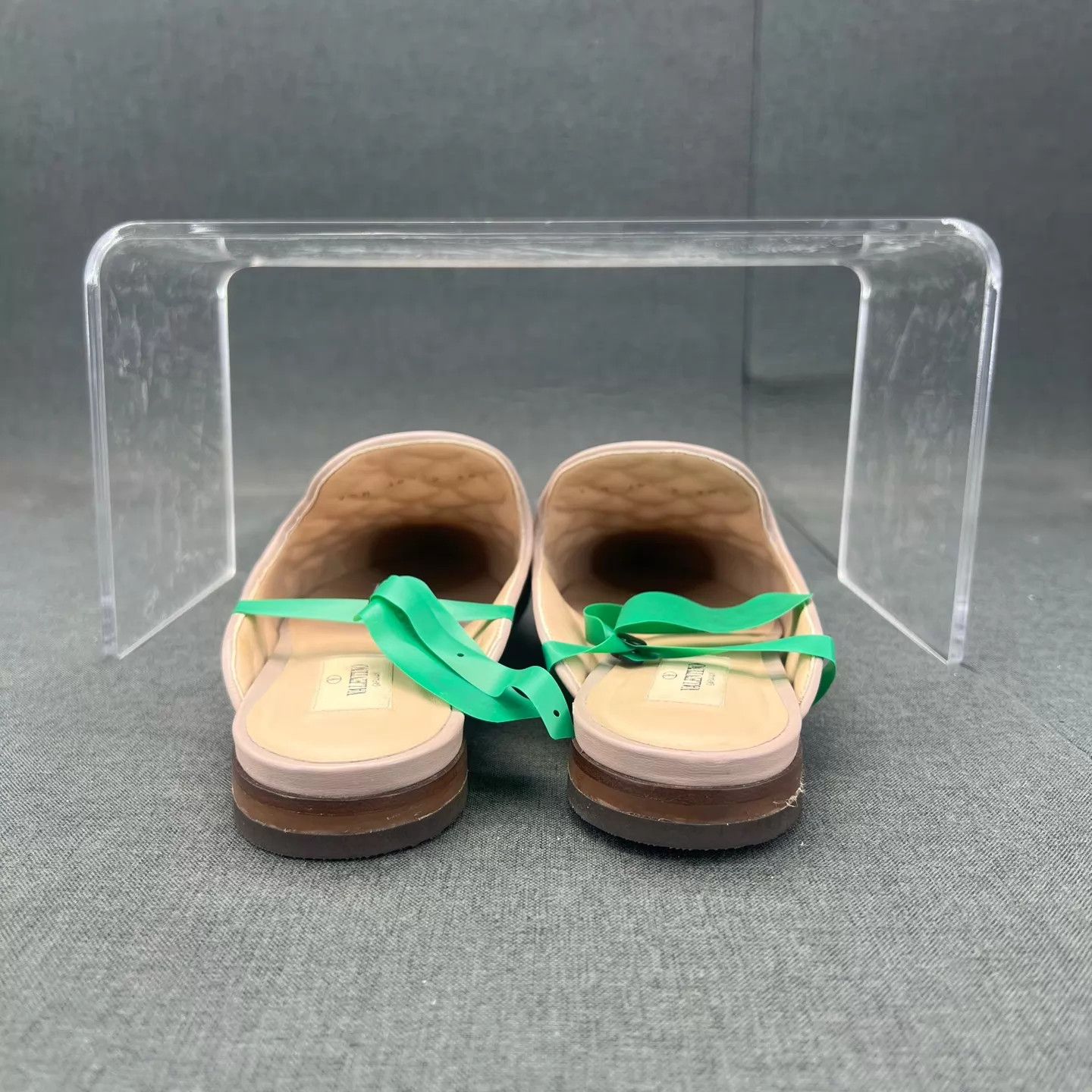 Valentino Valentino Nude Studded Quilted Pointed Mule 38.5 Boxed New Size US 8 / IT 38 - 4 Thumbnail