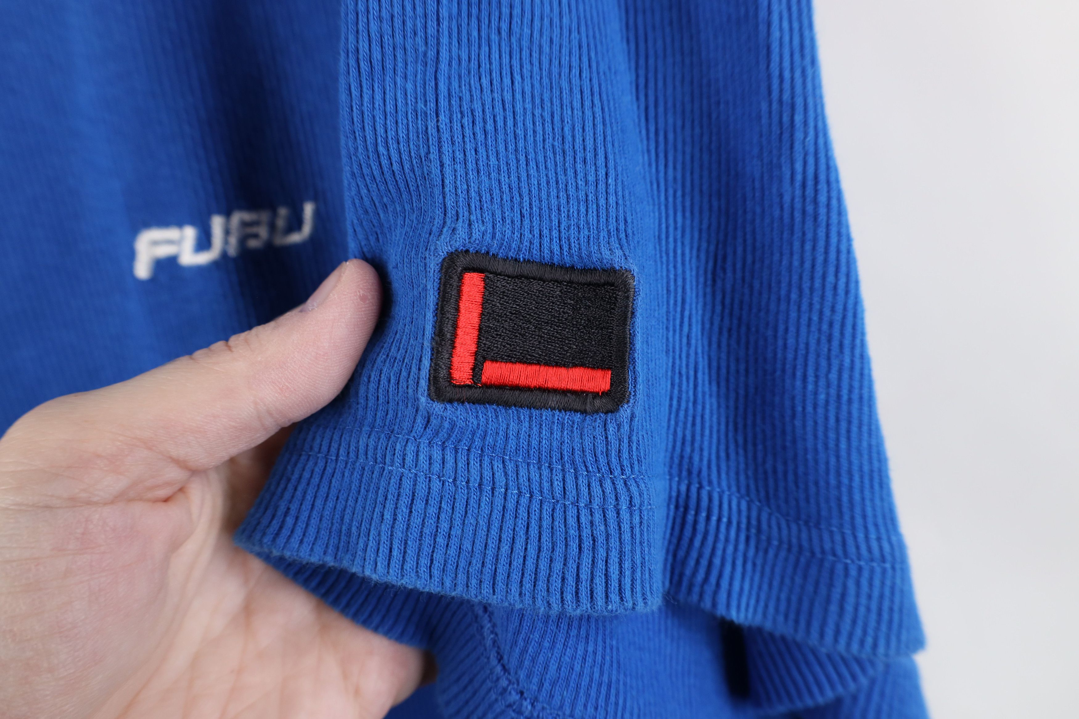 Fubu Vintage 90s Y2K FUBU Ribbed Knit Short Sleeve T-Shirt Blue Size US XXL / EU 58 / 5 - 4 Thumbnail