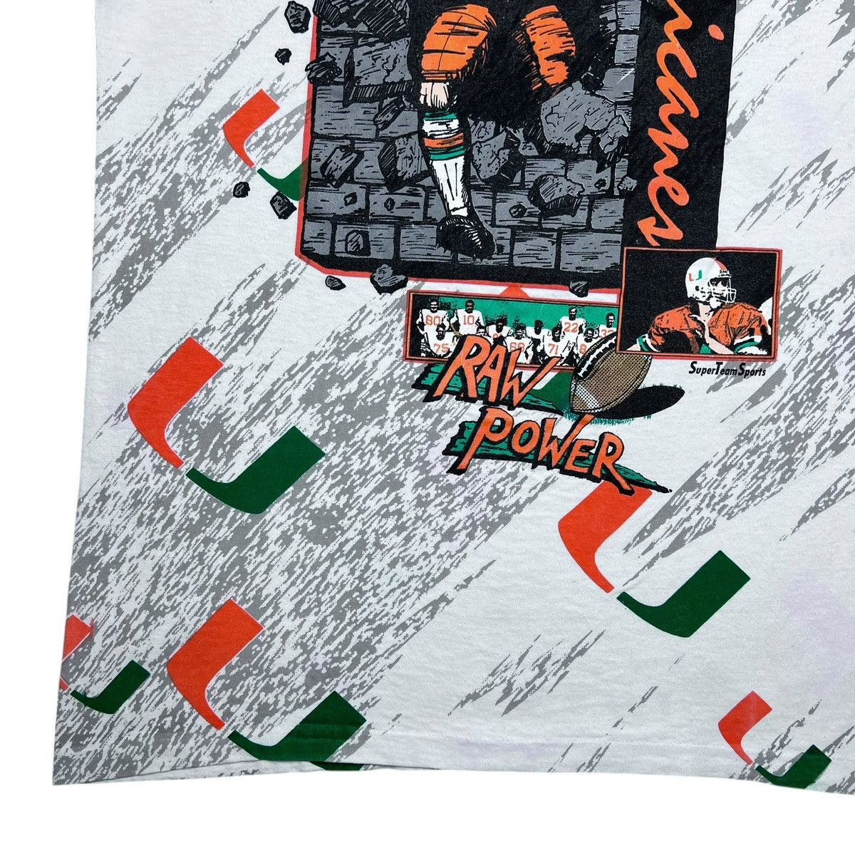 NCAA NCAA Miami Hurricanes Super Team Sports All Over Print Tee Size US L / EU 52-54 / 3 - 10 Thumbnail