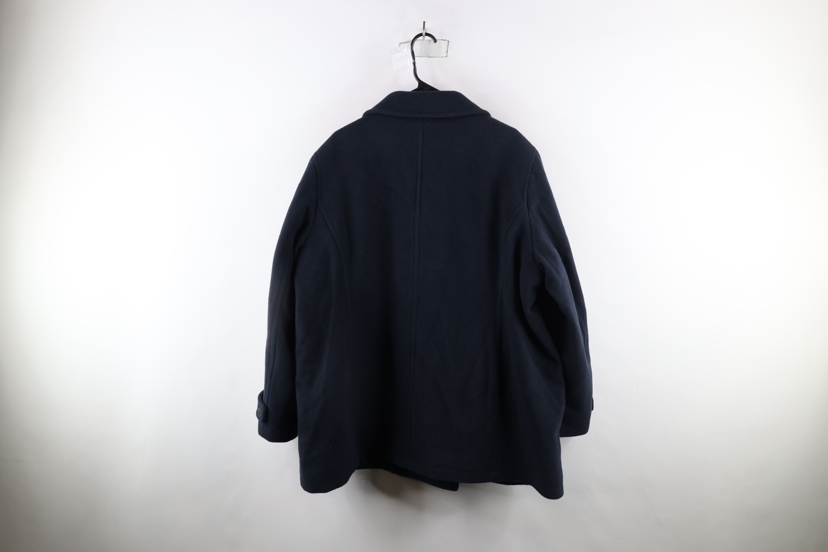 L.L. Bean × Vintage Vintage LL Bean Wool Naval Quilted Peacoat Jacket Navy Blue Size XXL / US 16-18 / IT 52-54 - 12 Thumbnail