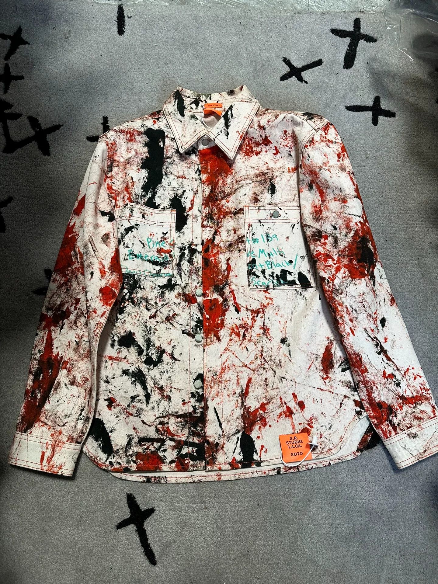 Raf Simons sterling ruby raf simons paint splatter shirt Size US S / EU 44-46 / 1 - 1 Thumbnail