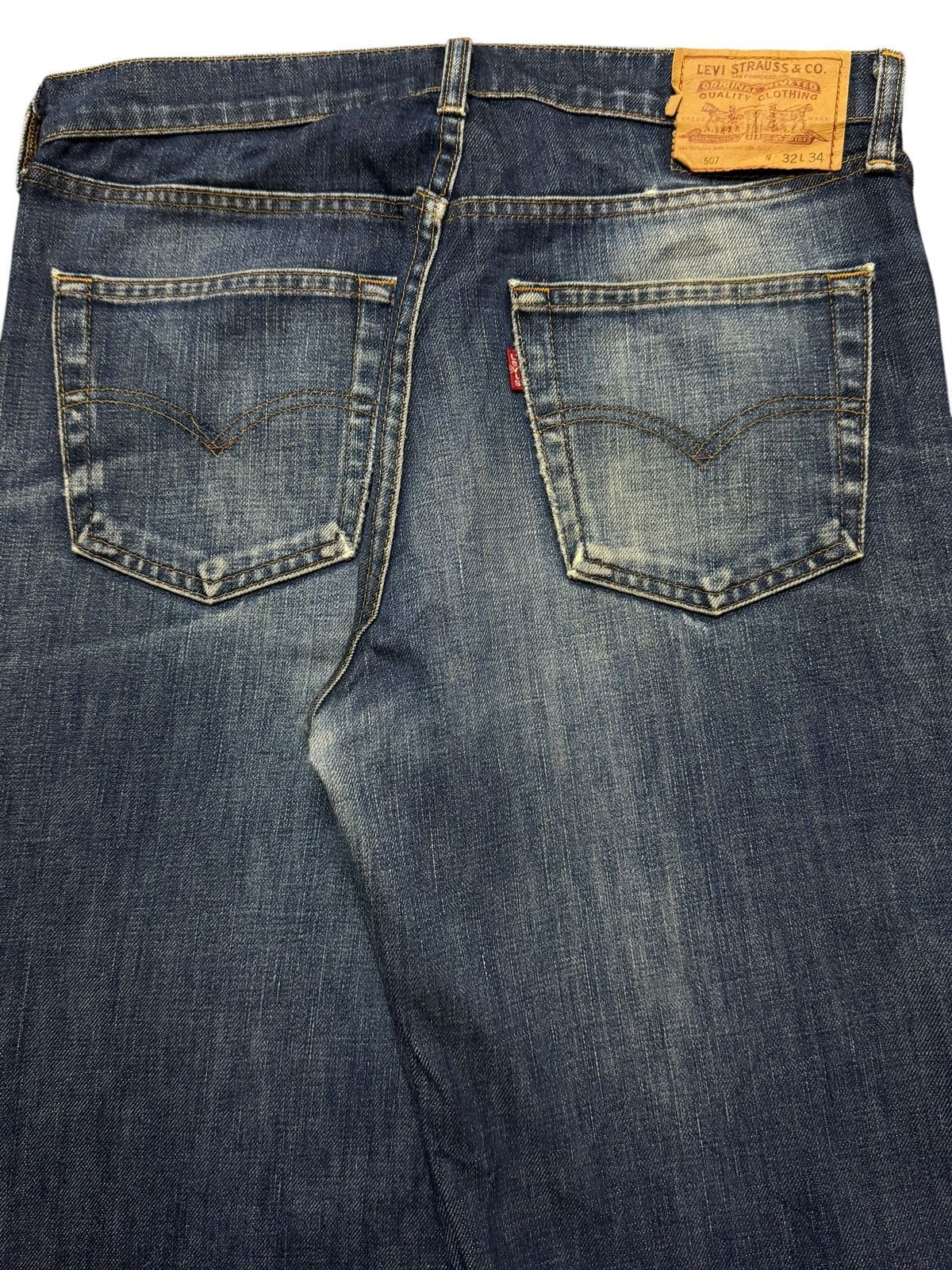 Levi's Vintage 80s Levis 507 Blue Faded Wash Wide Leg Baggy Jeans Size US 32 / EU 48 - 5 Thumbnail