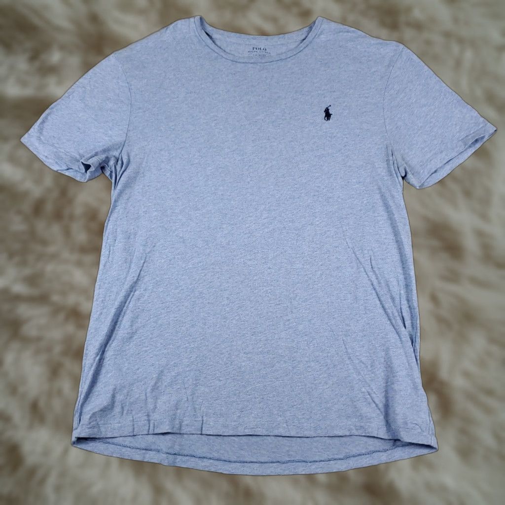 Ralph Lauren Ralph Lauren T Shirt Mens Large Blue Pony Casual Short Sleeve Crew Neck Logo Solid Cotton Regular Size US L / EU 52-54 / 3 - 1 Thumbnail