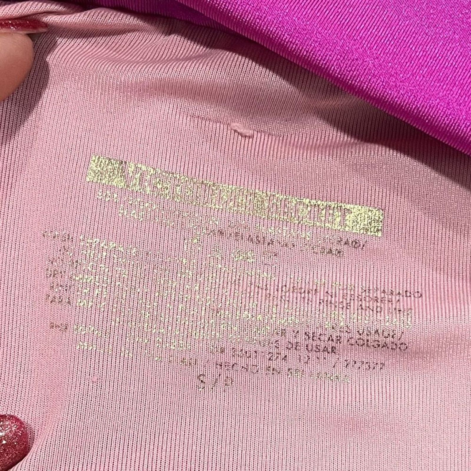 Victoria's Secret Victoria's Secret Magenta Cheeky Swim Bikini Bottoms Size S Size ONE SIZE - 2 Thumbnail