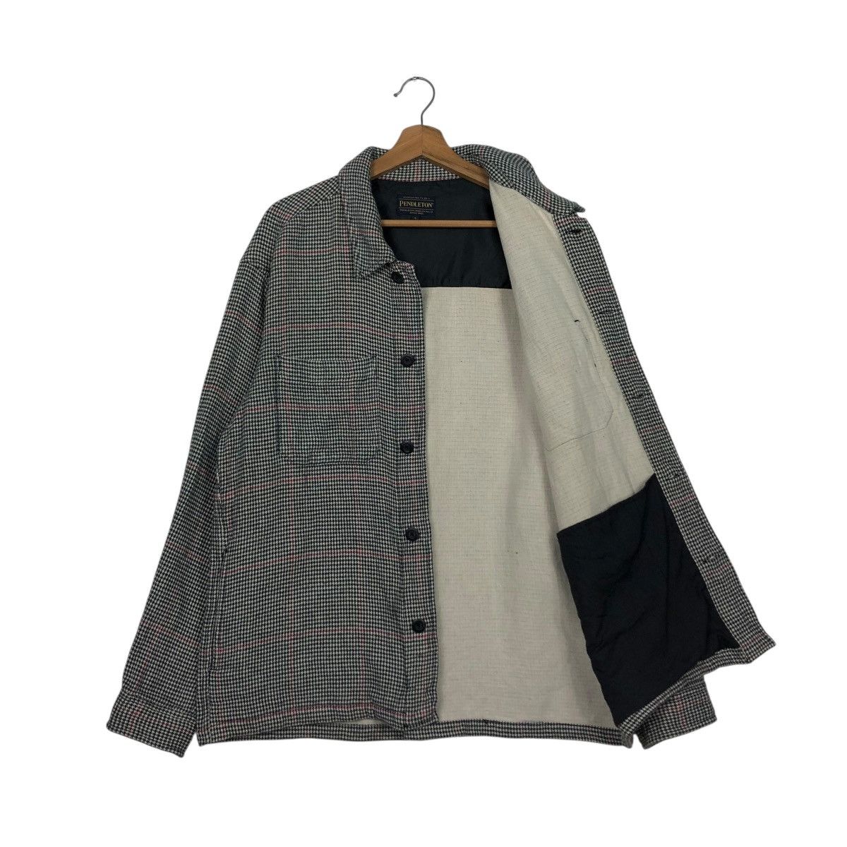 Pendleton 🔥VINTAGE CHORE WORK BUTTON JACKET PENDLETON TARTAN DESIGN Size US L / EU 52-54 / 3 - 13 Thumbnail