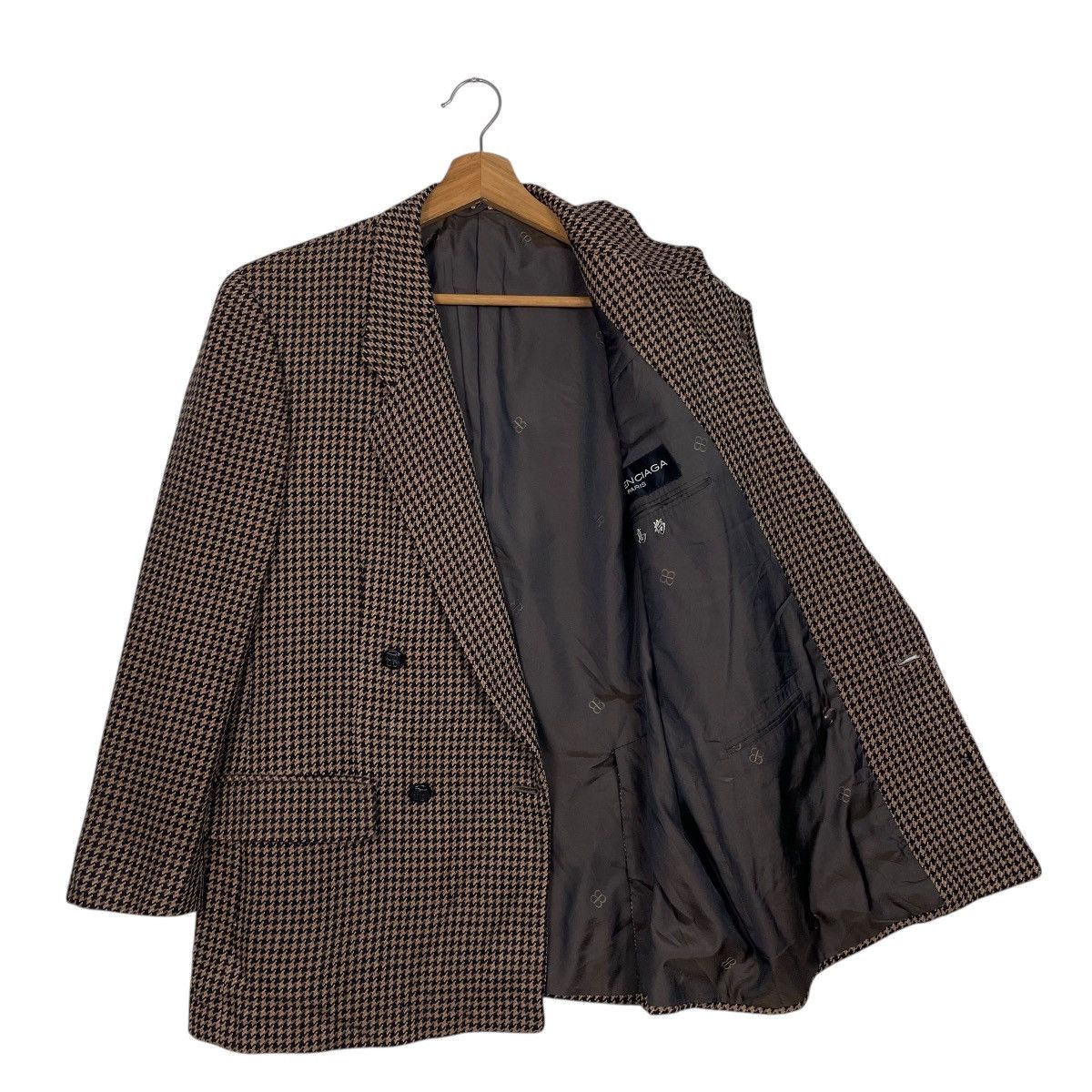 Balenciaga Balenciaga Paris Herringbone Wool Double Breasted Jacket Size US M / EU 48-50 / 2 - 9 Thumbnail