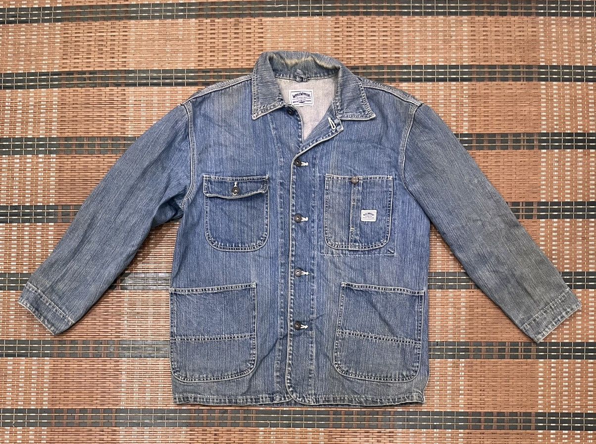 Big John Vintage Big John 4 Pocket Chore Denim Jacket Size US M / EU 48-50 / 2 - 1 Thumbnail