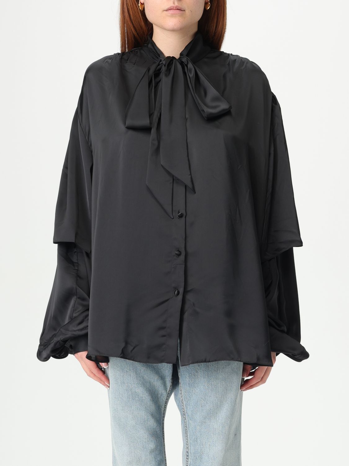 Balenciaga Balenciaga Shirt Woman Black Size XS / US 0-2 / IT 36-38 - 1 Thumbnail
