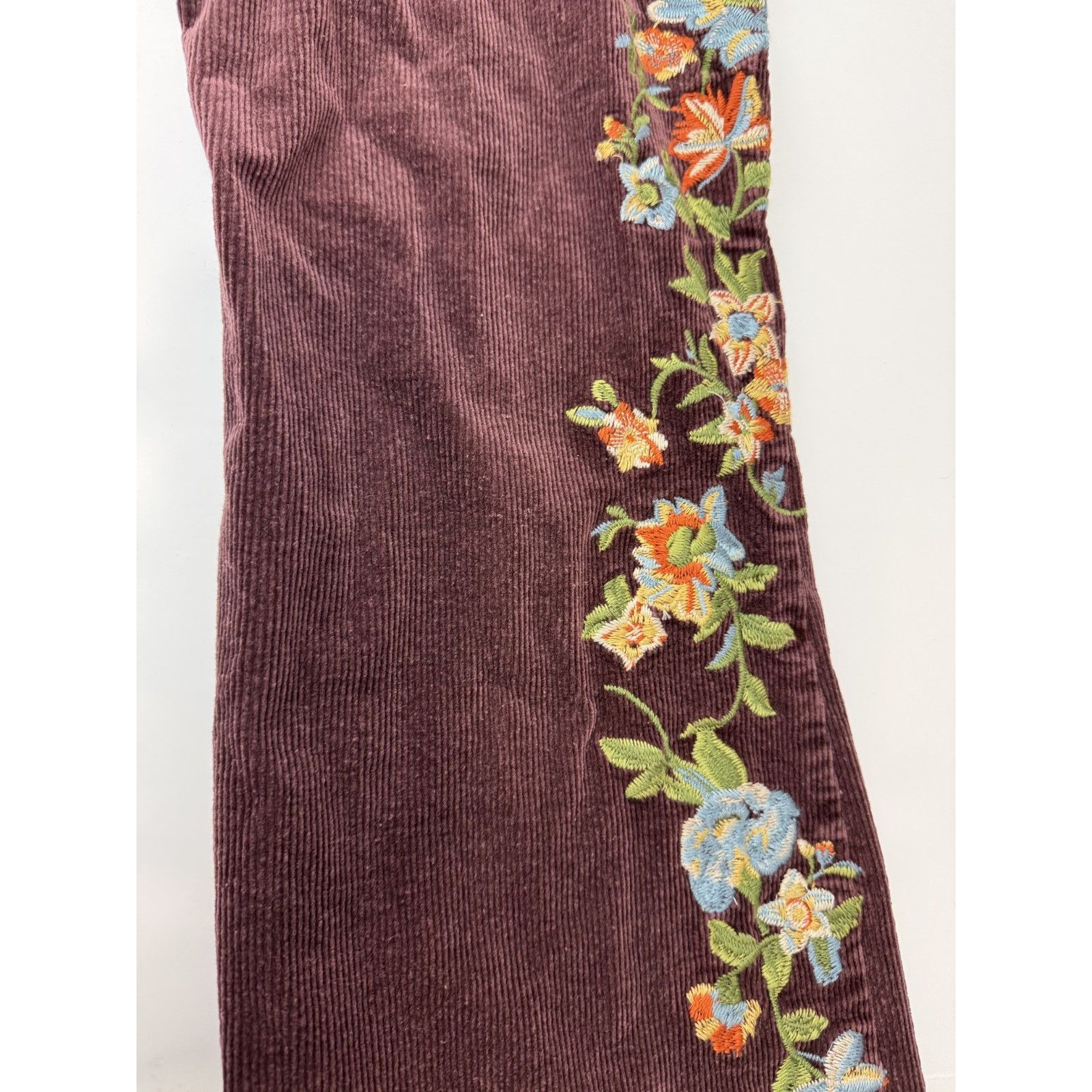 Other Boho Sheryl Crow Corduroy Jeans Floral Festival Gypsy 16 Size 38" / US 16 / IT 52 - 10 Thumbnail