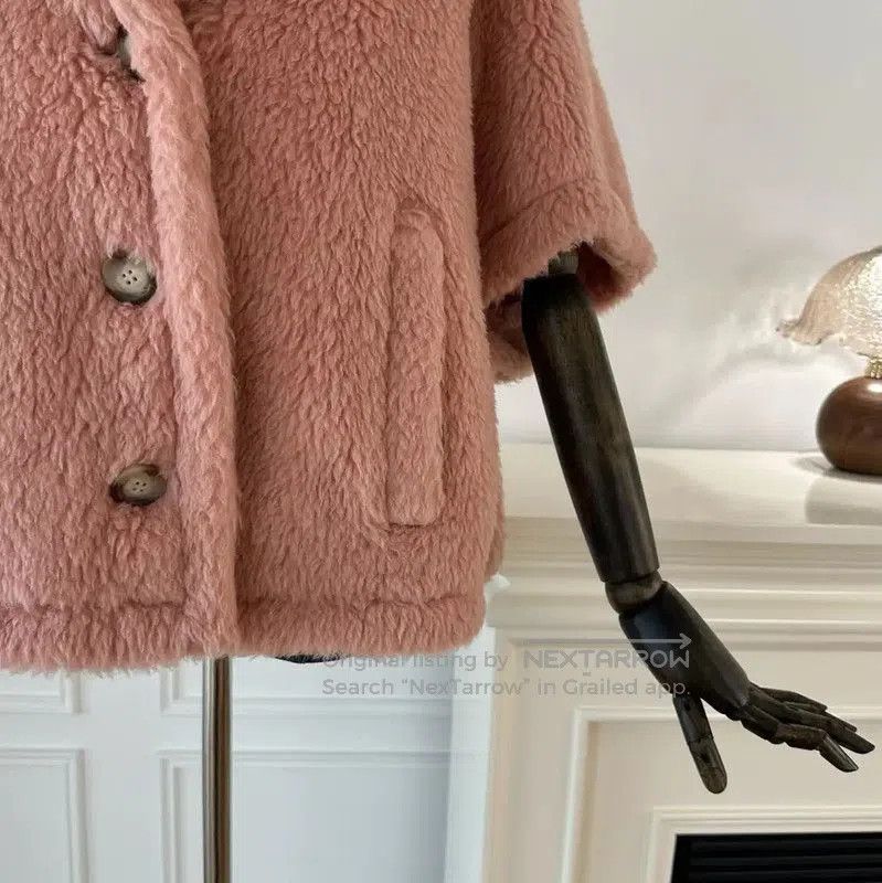 Max Mara MaxMara Pink Alpaca Wool Cardigan . Size S / US 4 / IT 40 - 3 Thumbnail