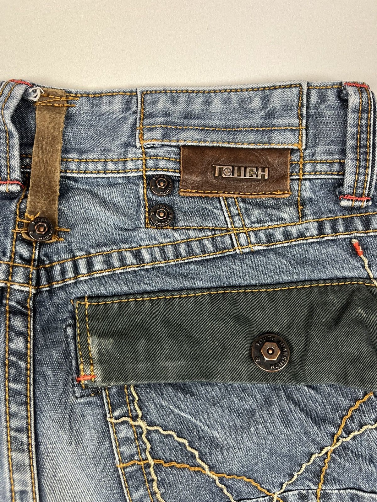 Japanese Brand TOUGH JEANSMITH BLUE DENIM PANTS JEANS Size US 29 - 6 Thumbnail
