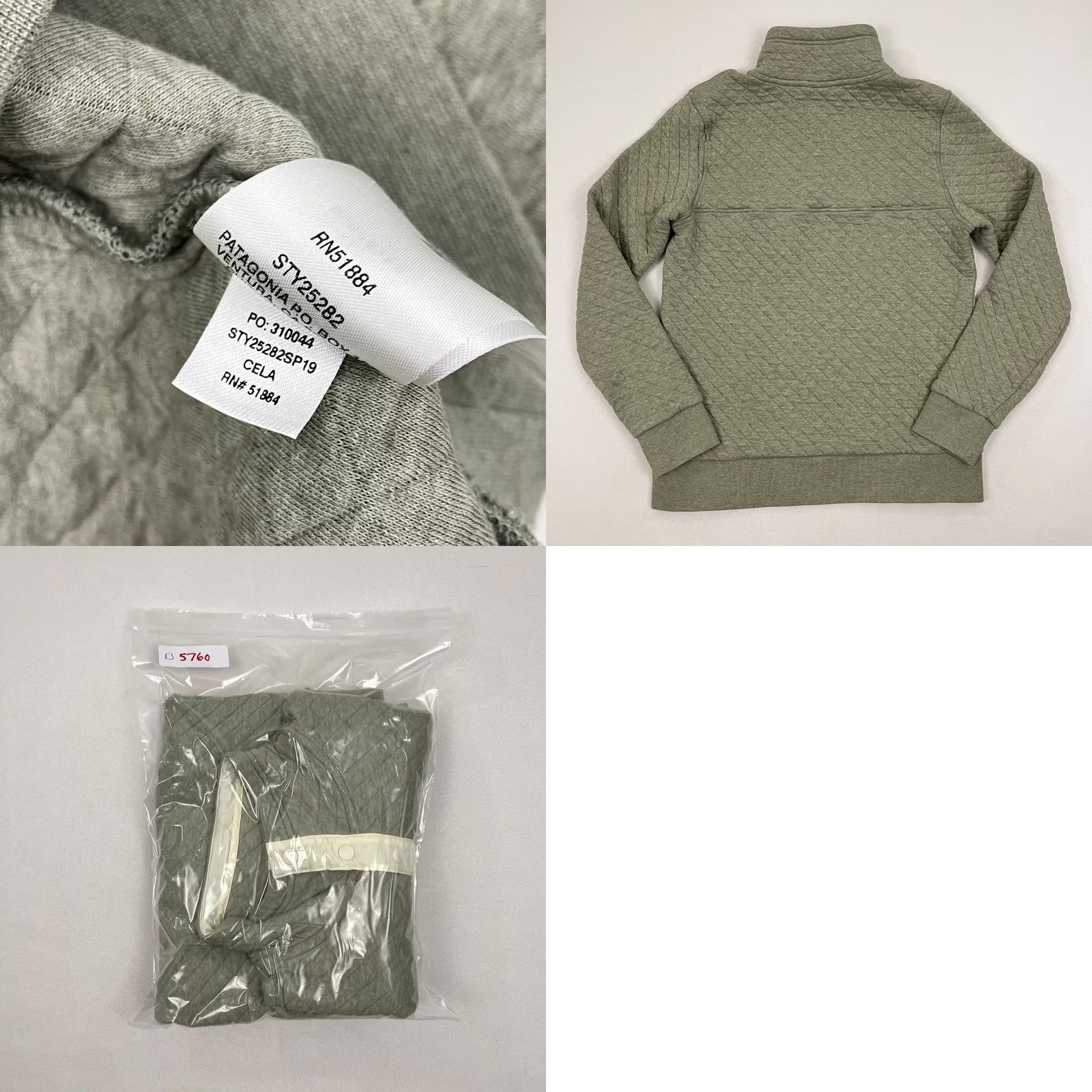 Patagonia Patagonia Quilt Snap T Pullover Womens S Green Organic Cotton Sustainable 25282 Jacket Women S Green Solid Long Sleeve Fall Winter Spring All Seasons Size S / US 4 / IT 40 - 8 Thumbnail