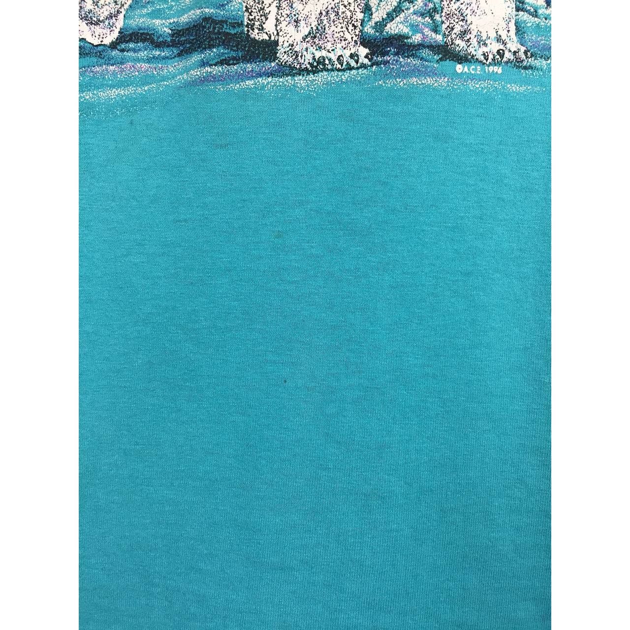 Vintage Vtg 90s Polar Bears Wanderers Of The Arctic Alaska Tee Size US L / EU 52-54 / 3 - 5 Thumbnail