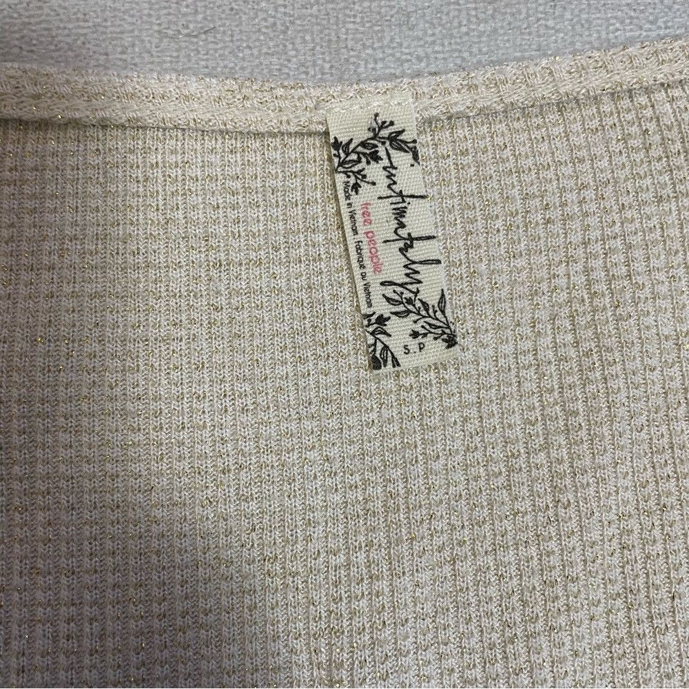 Free People Free People Light Gray Say When Long Sleeve Top Size S Size S / US 4 / IT 40 - 7 Thumbnail