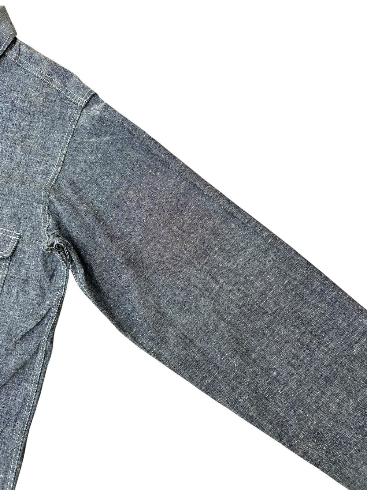 45rpm Dope & Drakkar Japan Chambray Work Shirt Size US M / EU 48-50 / 2 - 15 Thumbnail