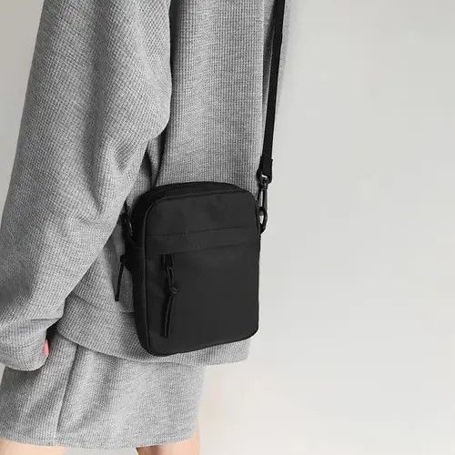 VIBE Casual Canvas Sling with Zipper Small Shoulder Bag Size ONE SIZE - 2 Thumbnail