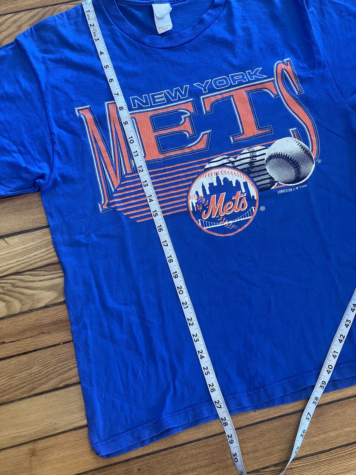 Vintage NY Mets vintage Tshirt 1993 Large Size US L / EU 52-54 / 3 - 5 Thumbnail