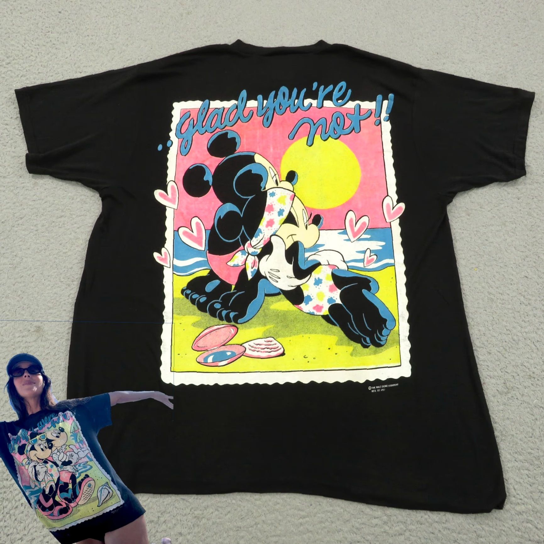 Disney VTG Disney Shirt Large Men 80s Made in USA 50/50 Single Stitch Tee Mickey Minnie Size US L / EU 52-54 / 3 - 2 Thumbnail