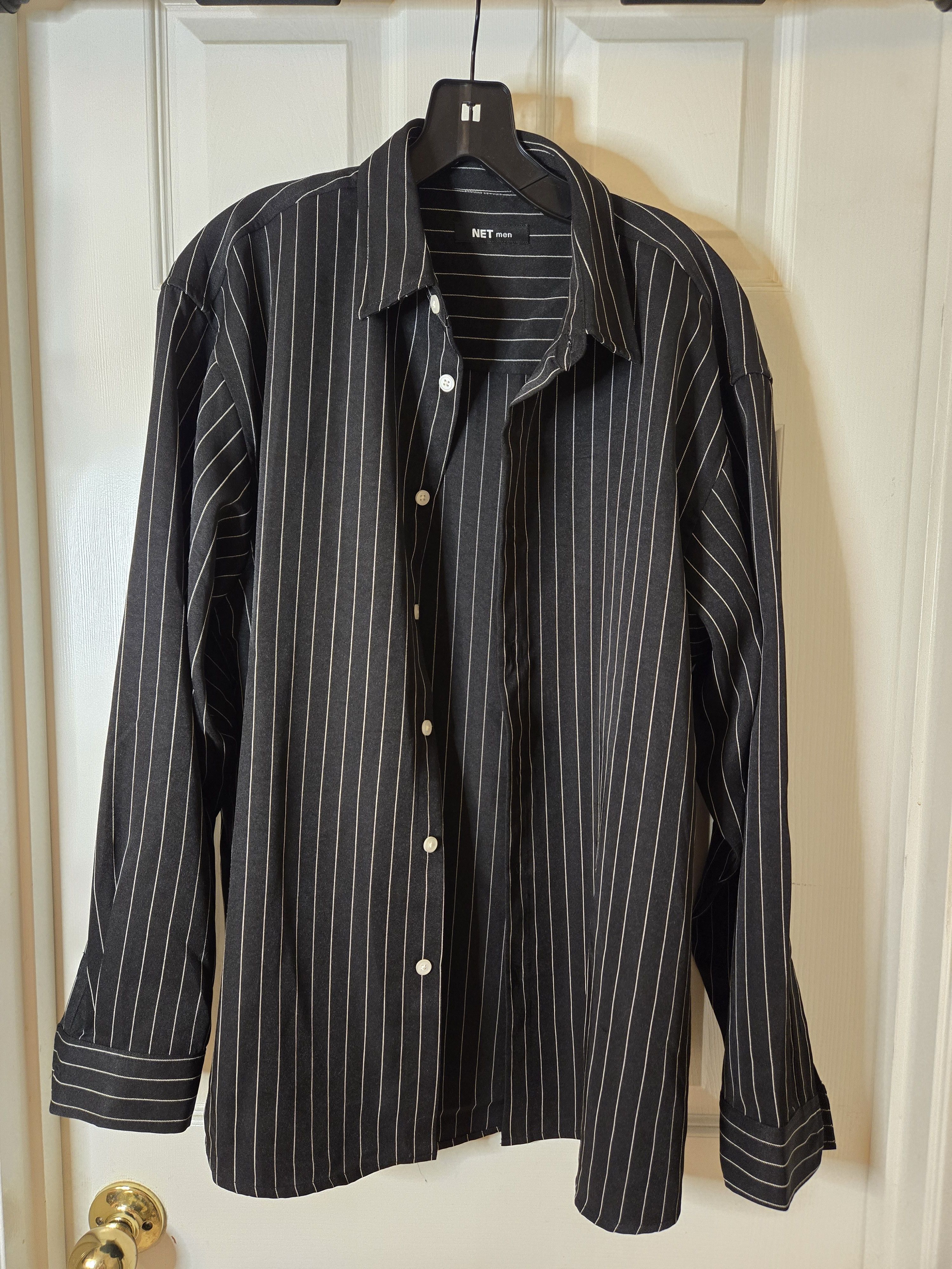 Other Korean Streetwear Vertical Striped Button Up Shirt Size US M / EU 48-50 / 2 - 4 Thumbnail