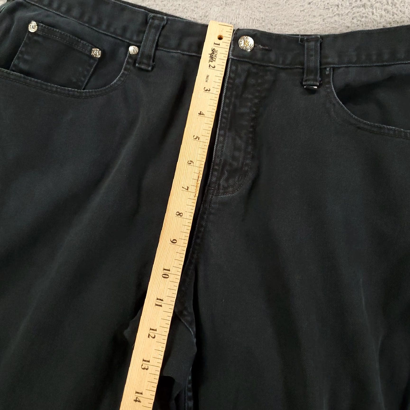 Vintage Rockies Jeans Womens Juniors 17 Long 36x32 Relaxed Low Rise Y2K Boot Cut Denim Black 5-Pocket Womens jeans 90s Southwestern Cowboy Logo Rocks Rockies Size 25" / US 0 / IT 36 - 5 Thumbnail
