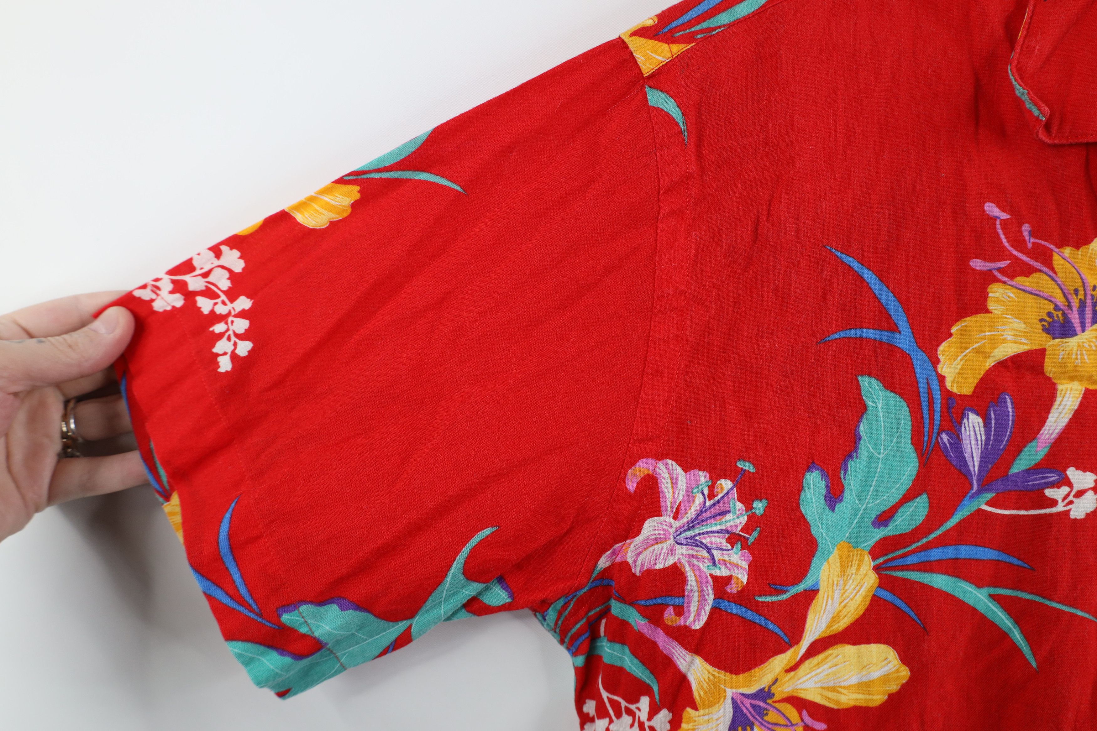 Vintage Vintage 70s Streetwear Flower Hawaiian Button Shirt USA Size US M / EU 48-50 / 2 - 6 Thumbnail