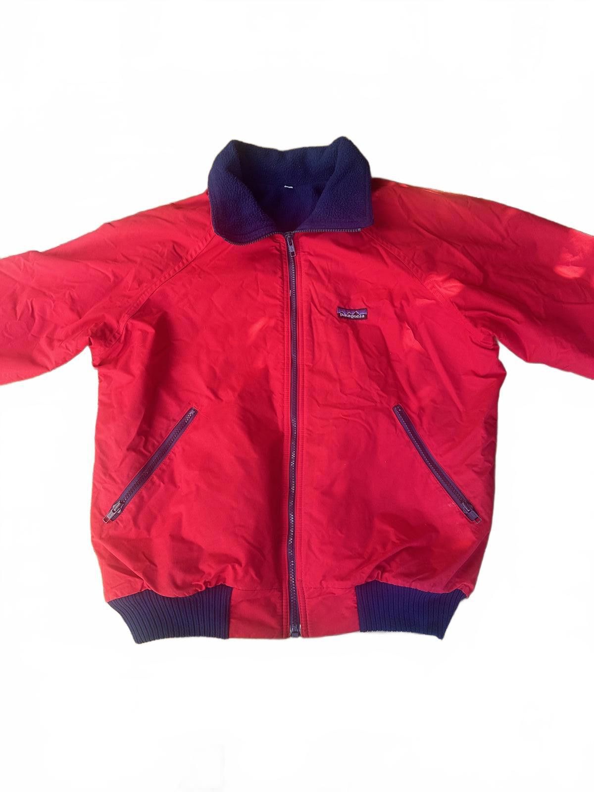 Patagonia Vintage Patagonia Red Bomber Jacket with Navy Fleece Lining Size US L / EU 52-54 / 3 - 1 Thumbnail