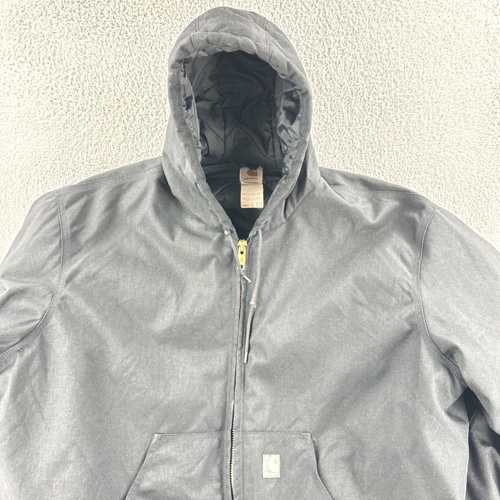 Carhartt Carhartt Jacket Mens 3XL Regular Black Zip Up Hooded Bomber Workwear J133 BLK Size US XXL / EU 58 / 5 - 5 Thumbnail