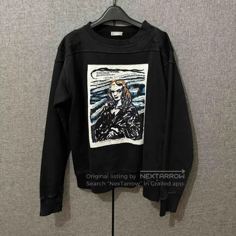 Dior Dior Black Cotton Embroidered Logo Sweatshirt . Size US XS / EU 42 / 0 - 1 Thumbnail