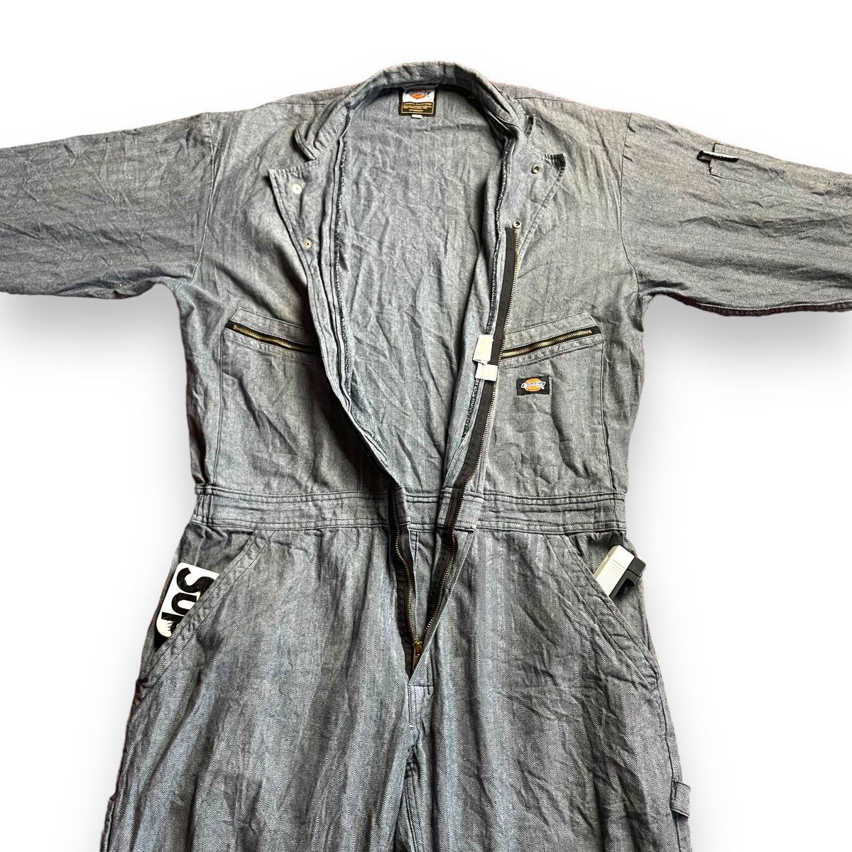 Dickies VINTAGE DICKIES DENIM COVERALL JUMPSUIT Size US 38 / EU 54 - 6 Thumbnail