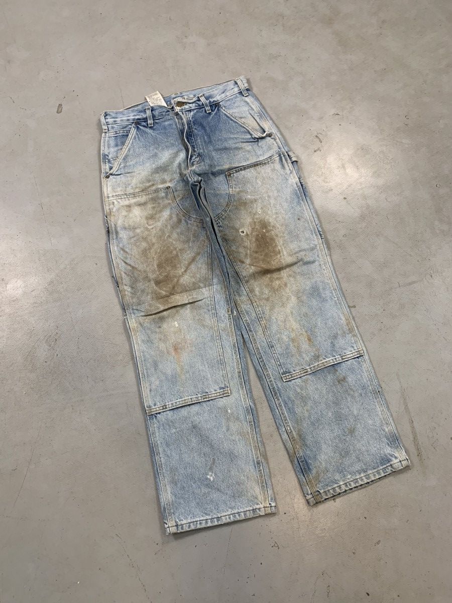 Carhartt Vintage dusty Carhartt B07 DNM double knee denim Size US 32 / EU 48 - 1 Thumbnail