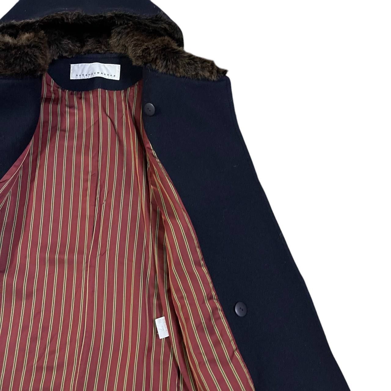 Issey Miyake Issey Miyake Sunaokuwahara Wool Heavy Hooded Coat Size US S / EU 44-46 / 1 - 6 Thumbnail