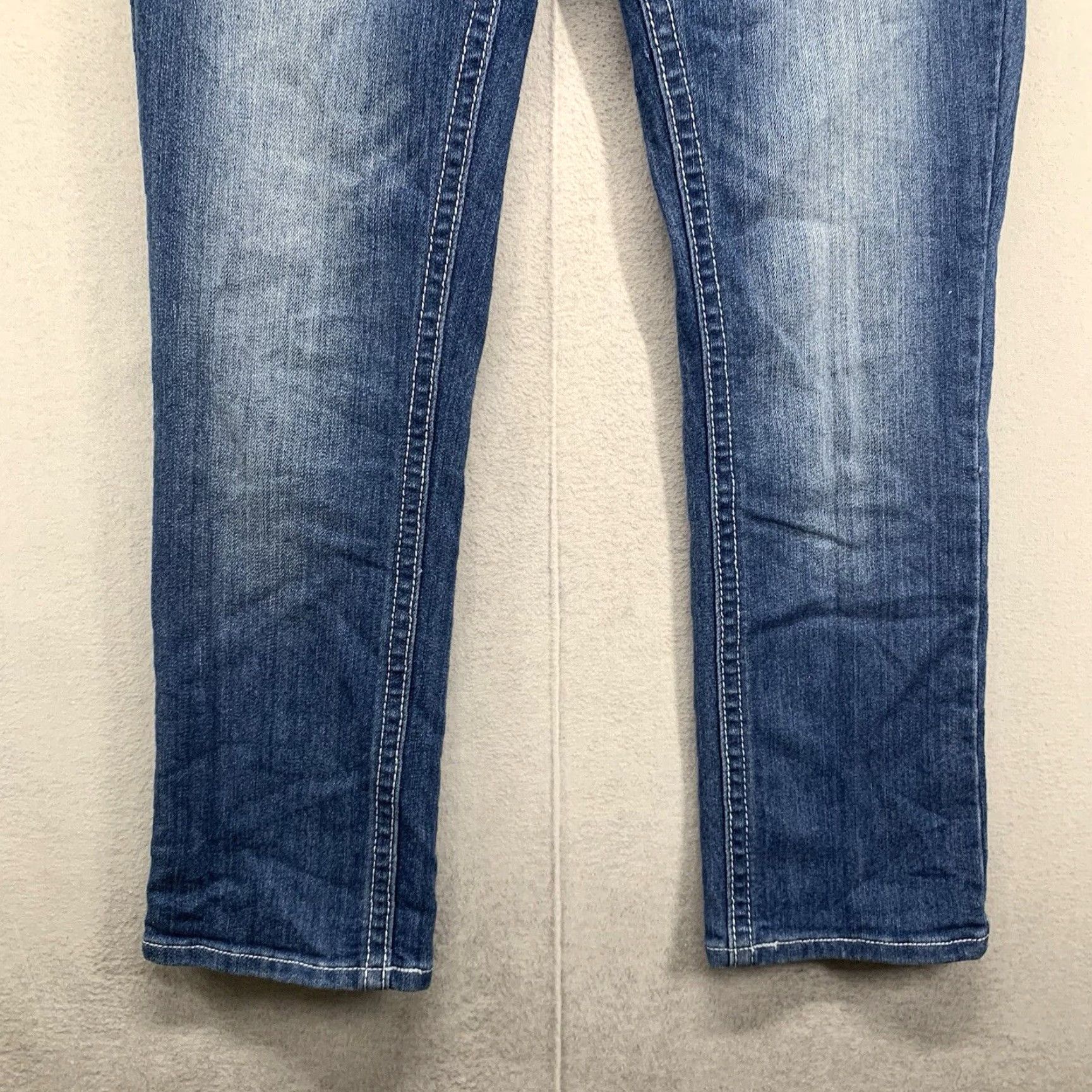 Vintage VINTAGE Zco Women's Skinny Jeans Size 5 Blue 5-Pocket Embroidered Back Pockets Stretch Denim Size 27" / US 4 / IT 40 - 5 Thumbnail