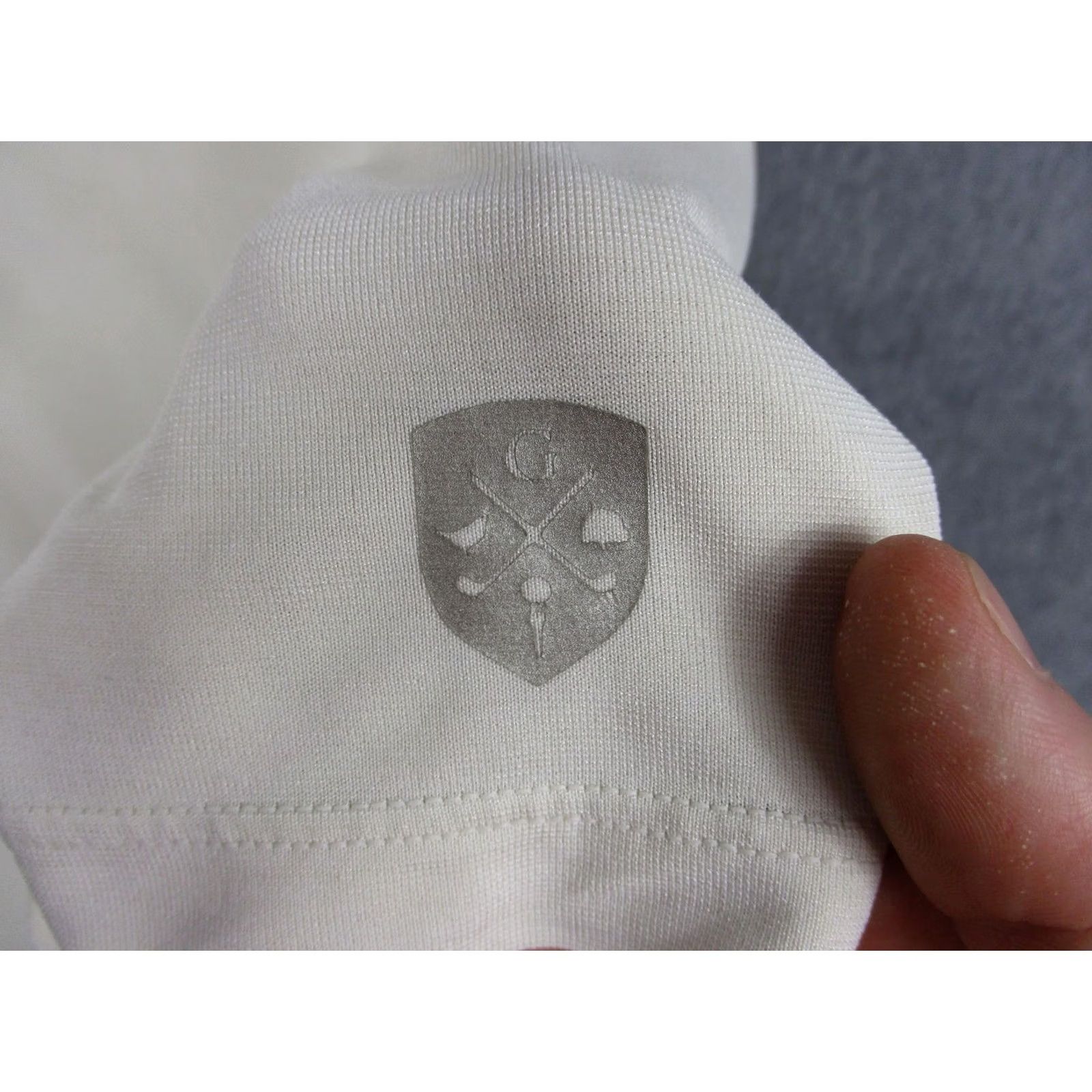Lululemon Lululemon Polo Shirt Mens XL Ivory Golf Crest Logo Performance Stretch Shirt Size US XL / EU 56 / 4 - 3 Thumbnail