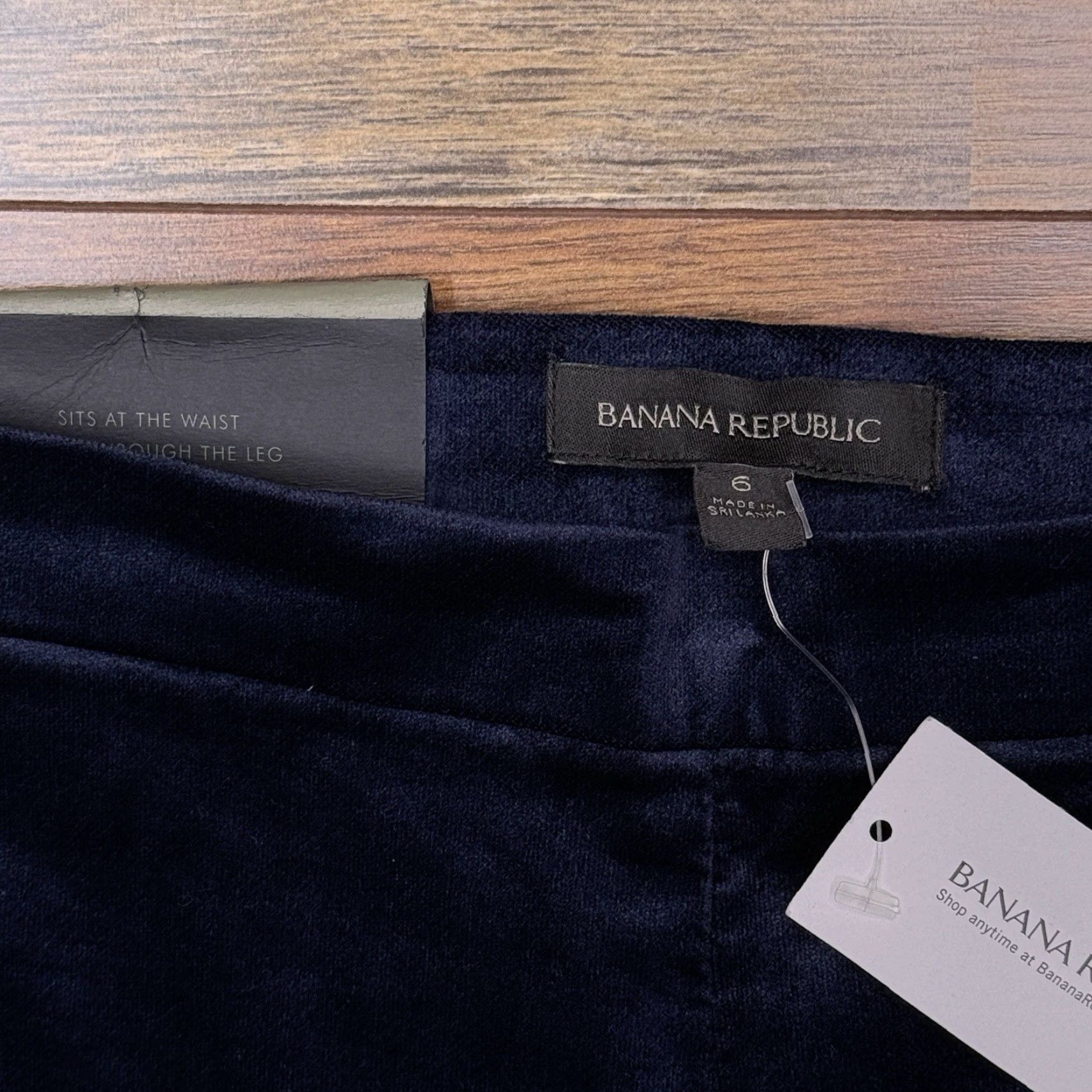 Banana Republic Banana Republic Devon Ankle Pants Womens 6 Blue Velvet Stretch New Size 28" / US 6 / IT 42 - 4 Thumbnail