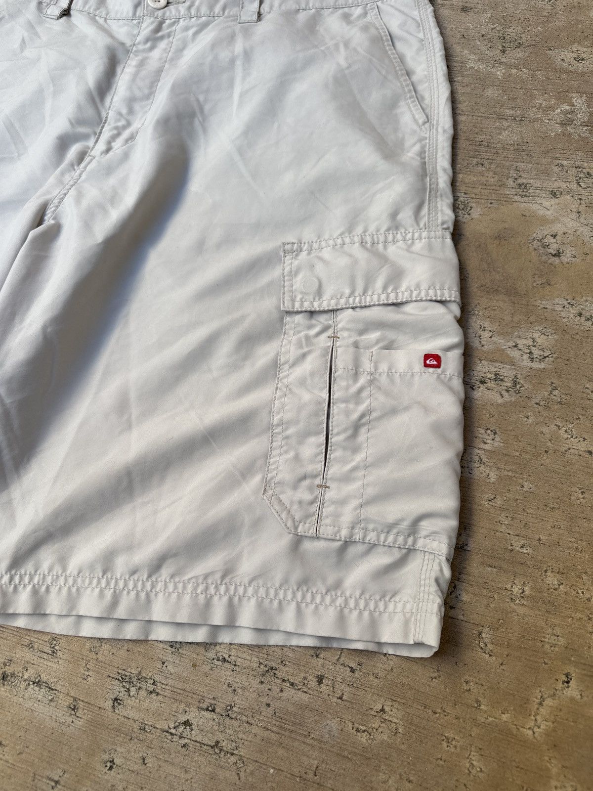 JNCO × Quiksilver × Southpole Y2k 2000s beige Baggy Quiksilver Surfwear Cargo Shorts 40 Size US 40 / EU 56 - 6 Thumbnail