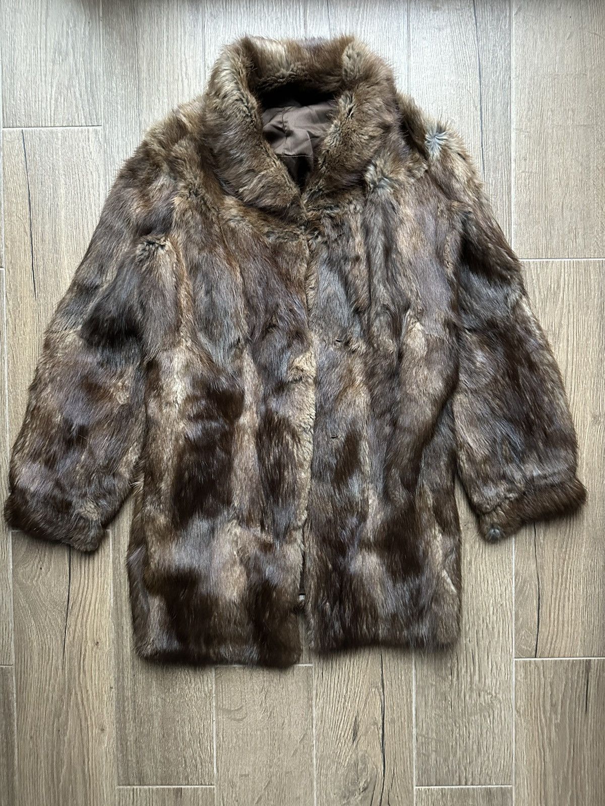 Vintage Genuine Real Mink Fur Coat Y2k Vintage Retro Size M / US 6-8 / IT 42-44 - 6 Thumbnail
