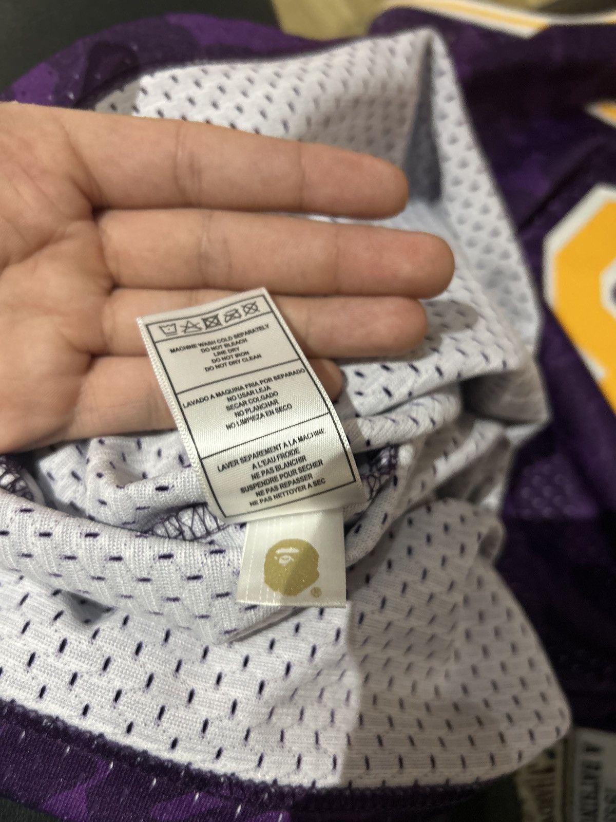 Bape × Mitchell & Ness Bape lakers jersey Size US XXL / EU 58 / 5 - 8 Thumbnail