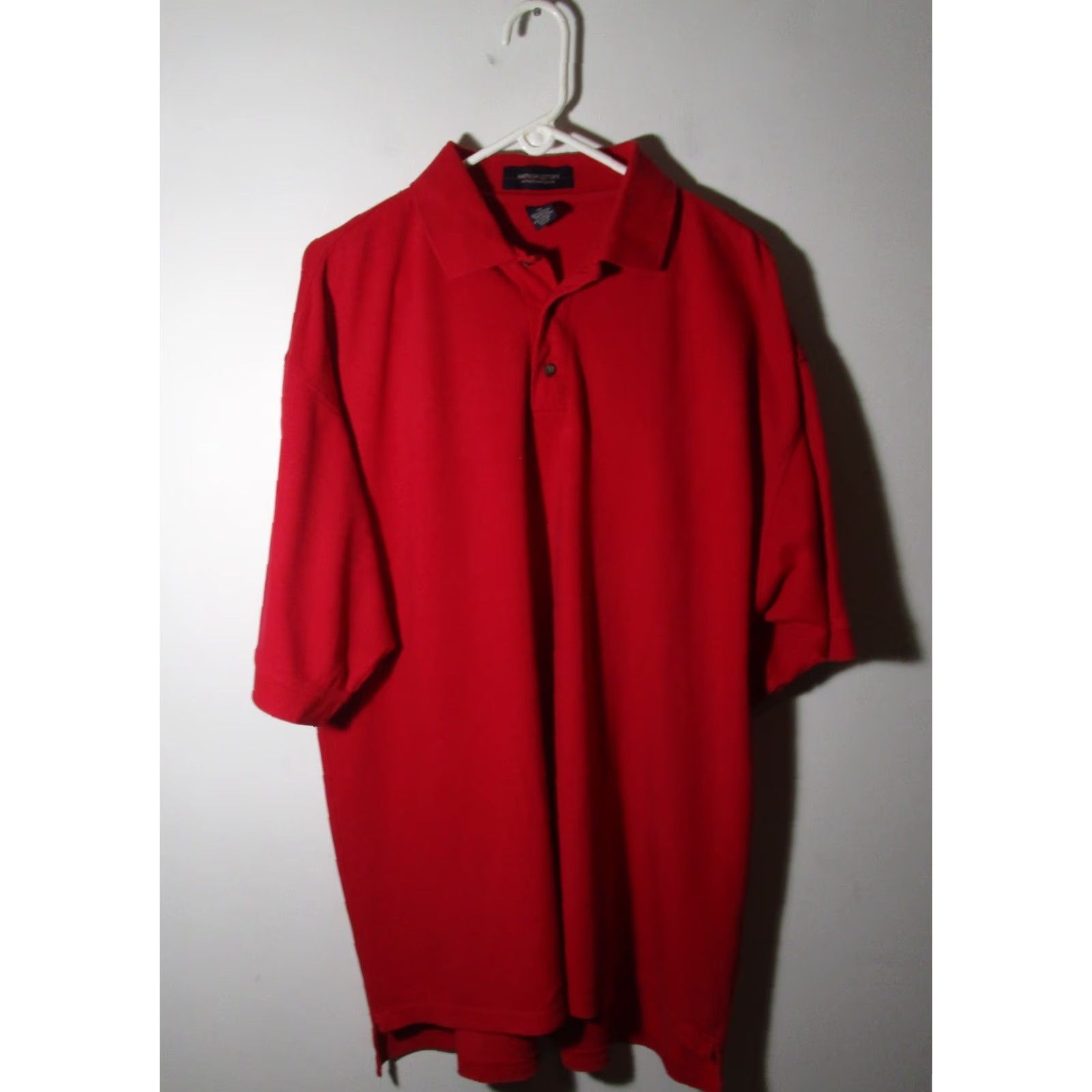 Vintage AMERICAN COTTONS Red Short Sleeve Polo Shirt Men's XL NWOT Size US XL / EU 56 / 4 - 4 Thumbnail