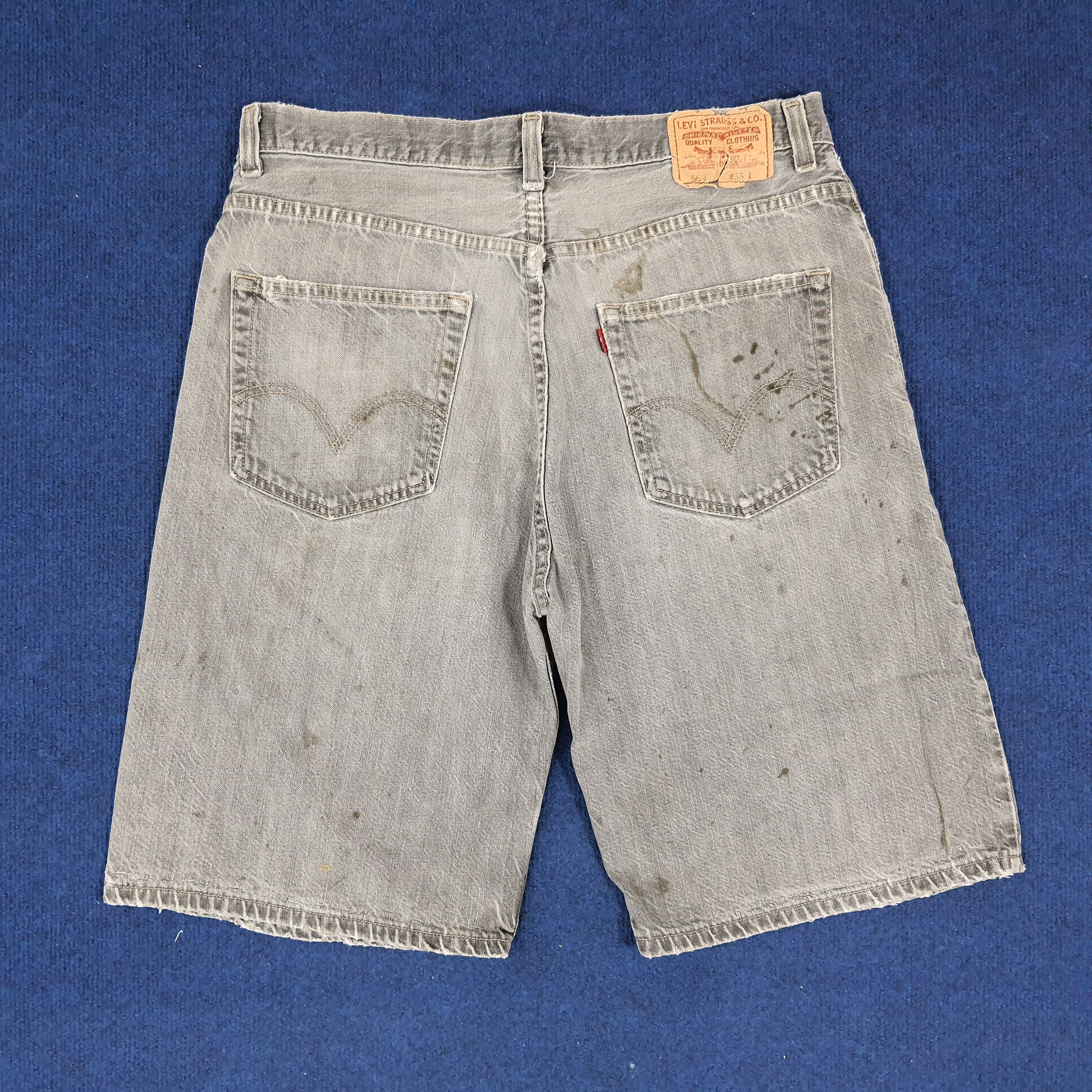Levi's × Vintage Vintage Levi's 569 Loose Distressed Short Jeans Size US 36 / EU 52 - 3 Thumbnail