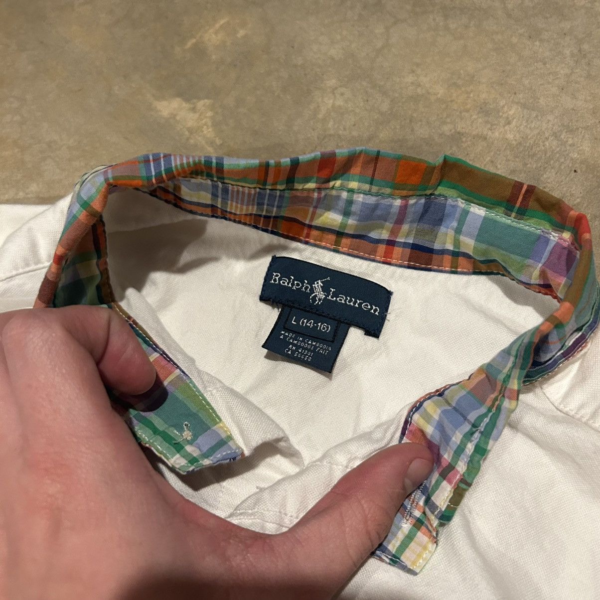 Polo Ralph Lauren Crazy Vintage Y2K Polo Ralph Lauren Big Pony Madras Shirt Size US S / EU 44-46 / 1 - 6 Preview