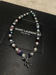 Japanese Brand Syoko x nji Blue Coated Teddy Pearls Necklace Size ONE SIZE - 8 Thumbnail