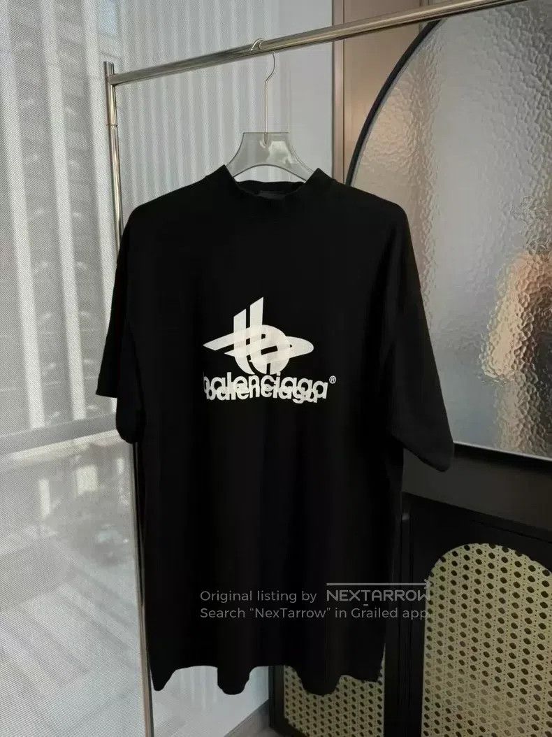 Balenciaga Balenciaga Black phantom overlap short-sleeve Size US M / EU 48-50 / 2 - 1 Thumbnail